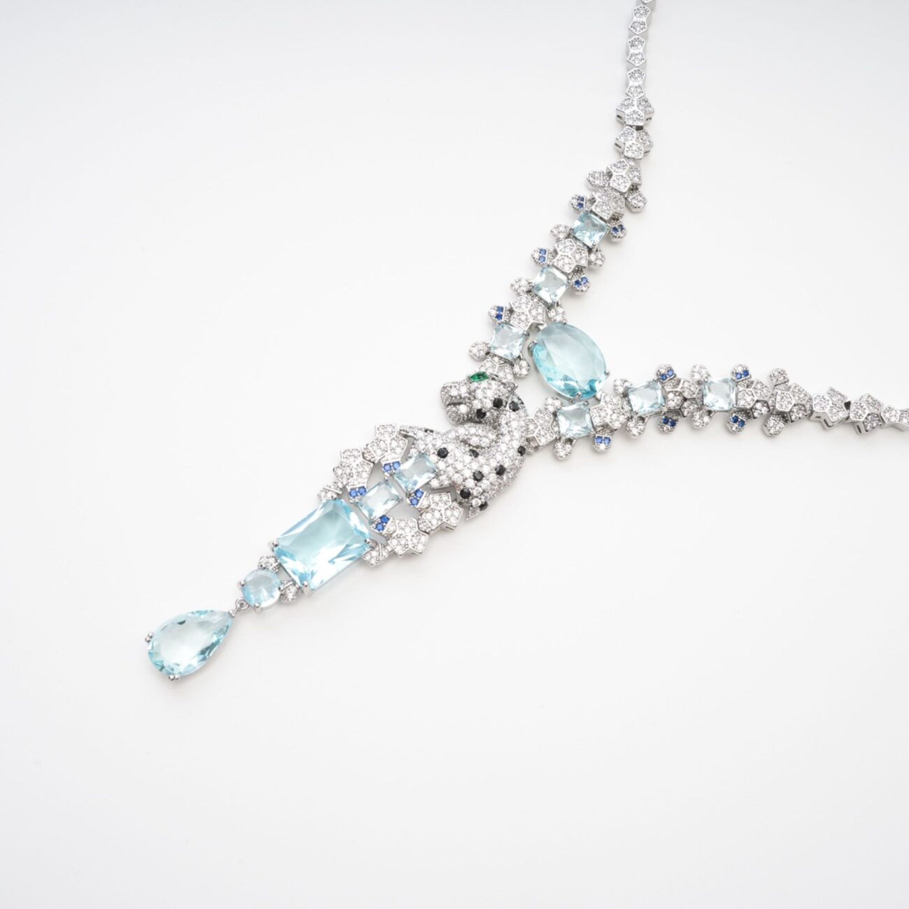 Drop Pendant Crystal Necklace