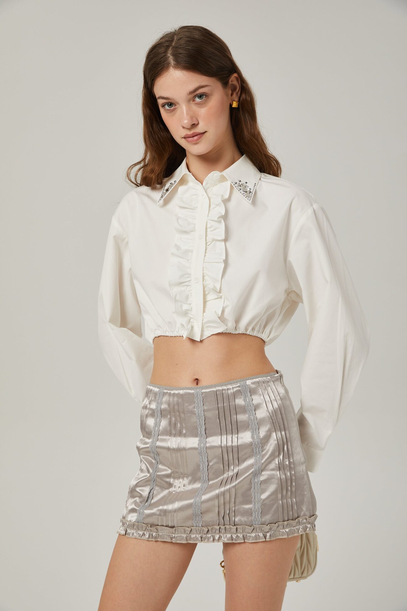 CRYSTAL-EMBELLISHED SHIRT