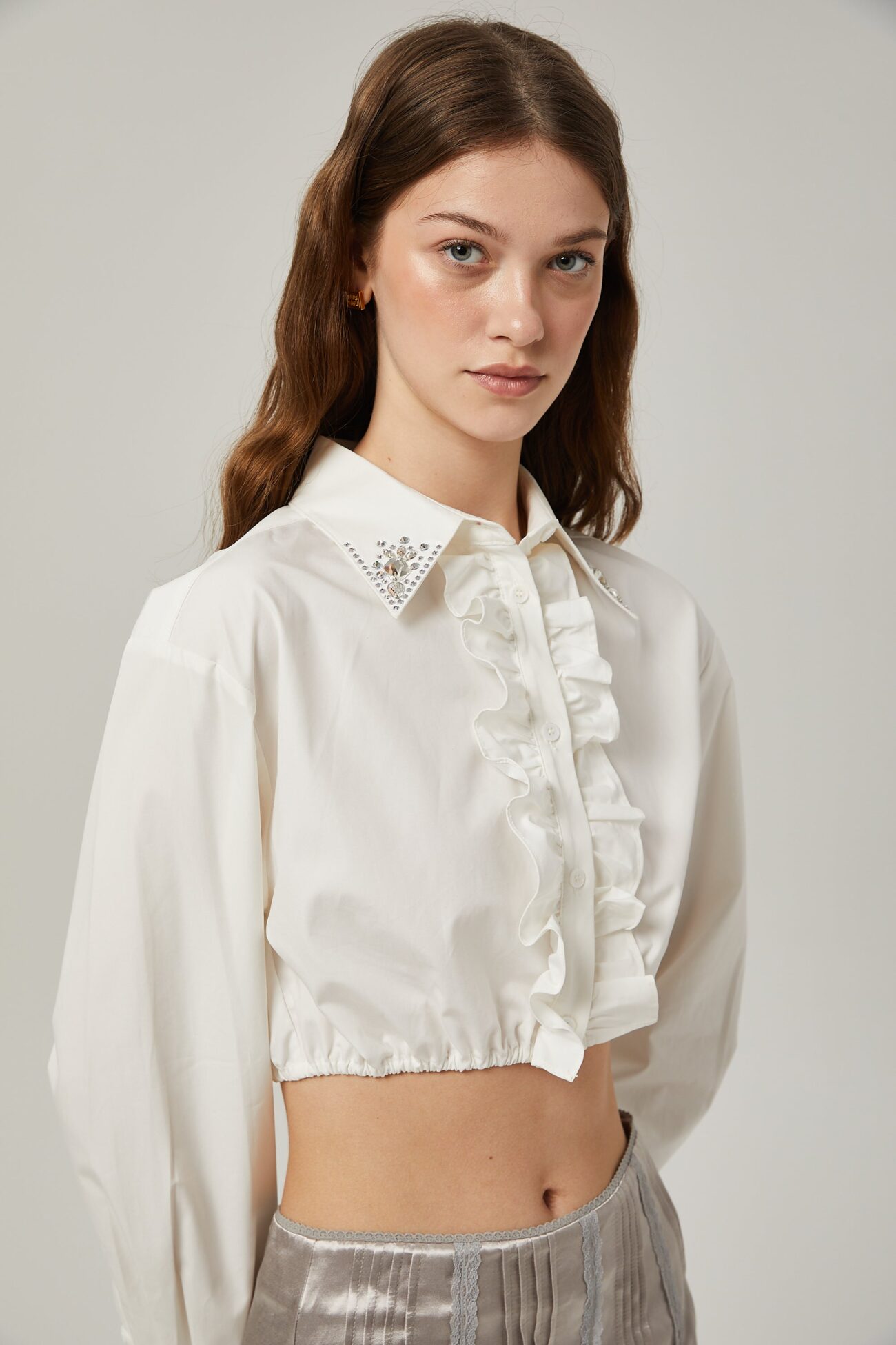 CRYSTAL-EMBELLISHED SHIRT