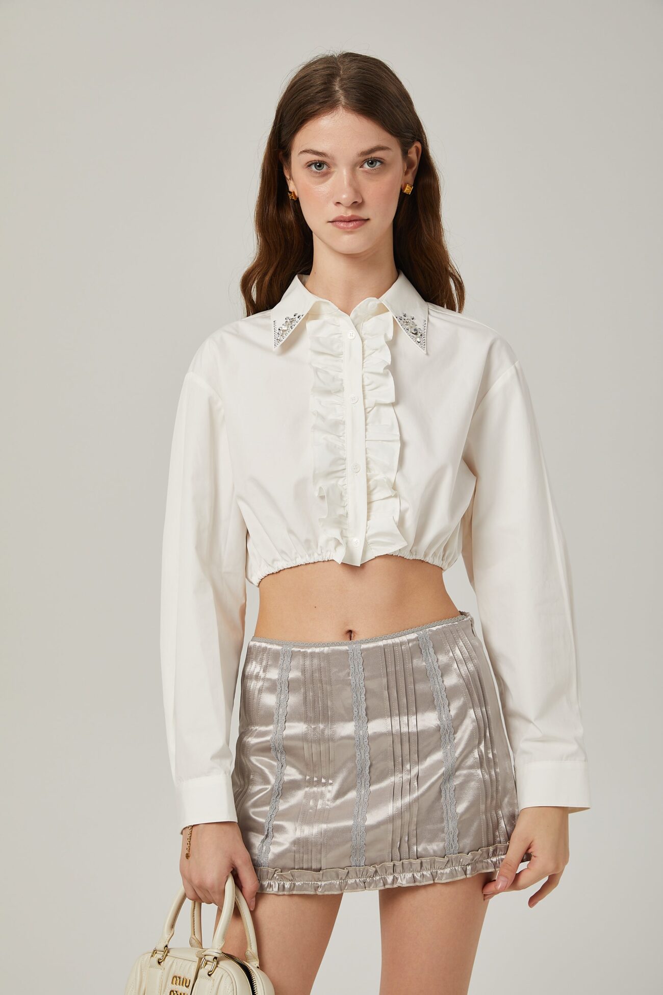 CRYSTAL-EMBELLISHED SHIRT