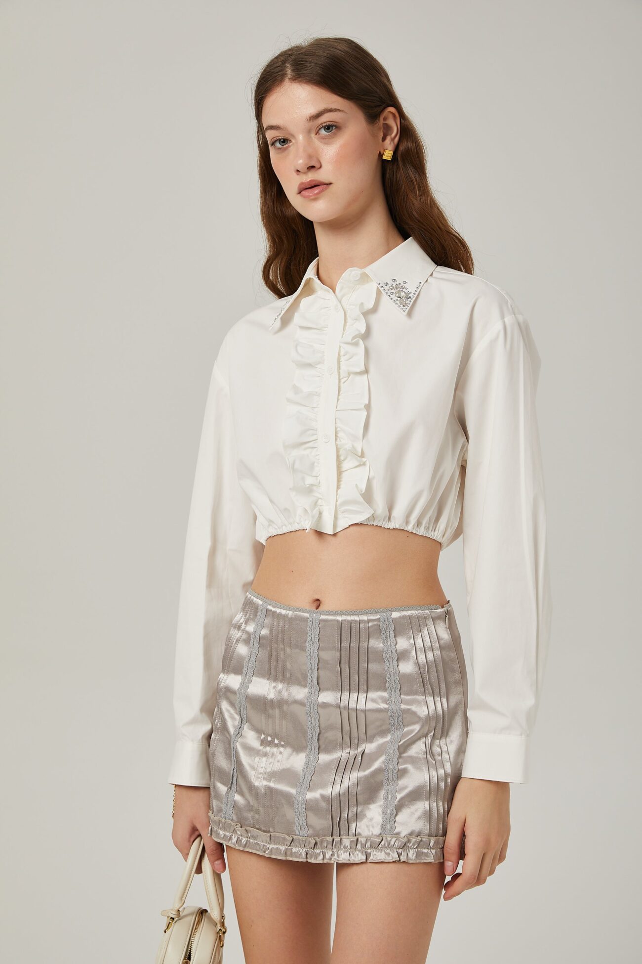 CRYSTAL-EMBELLISHED SHIRT