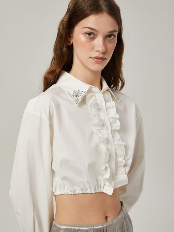 CRYSTAL-EMBELLISHED SHIRT